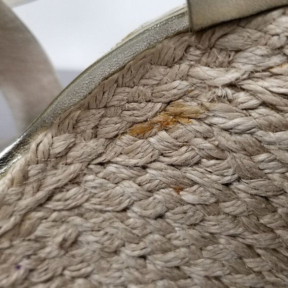 MICHAEL Kors Giovanna Platform Wedge Espadrille Sandals, Gold, Womens Size 5.5 M - Picture 14 of 14